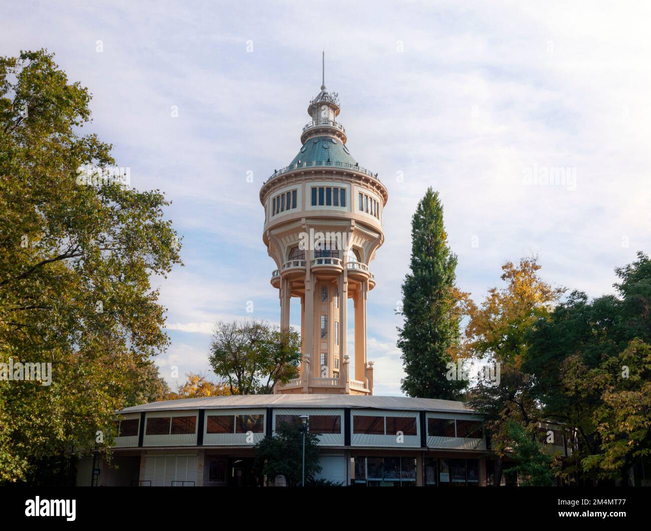 Historic Water Tower at Margaret Island, Budapest, Hungary Stock Photo