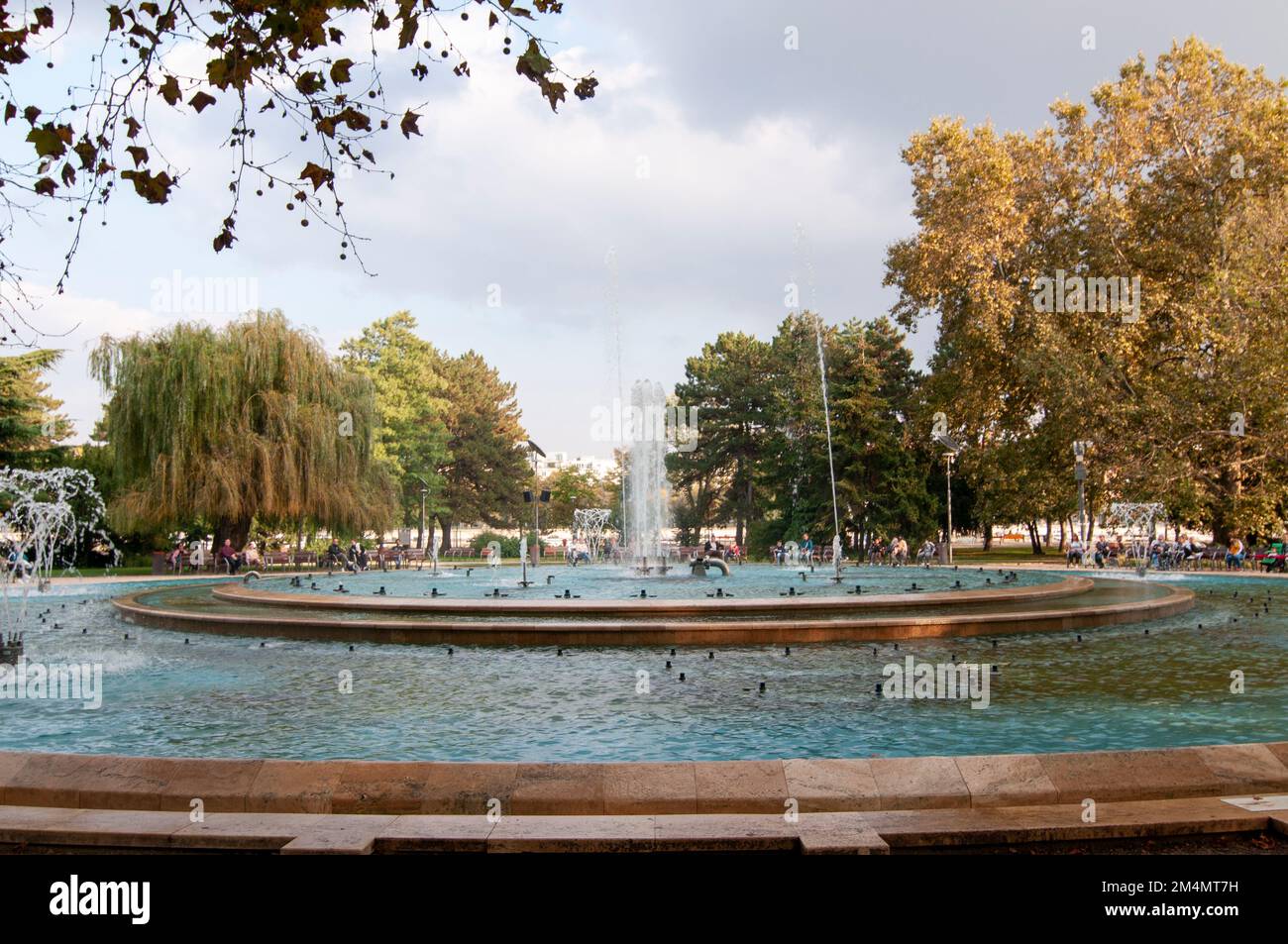 Margaret Island musical Fountain in Budapest, Hungary Stock Photo Alamy