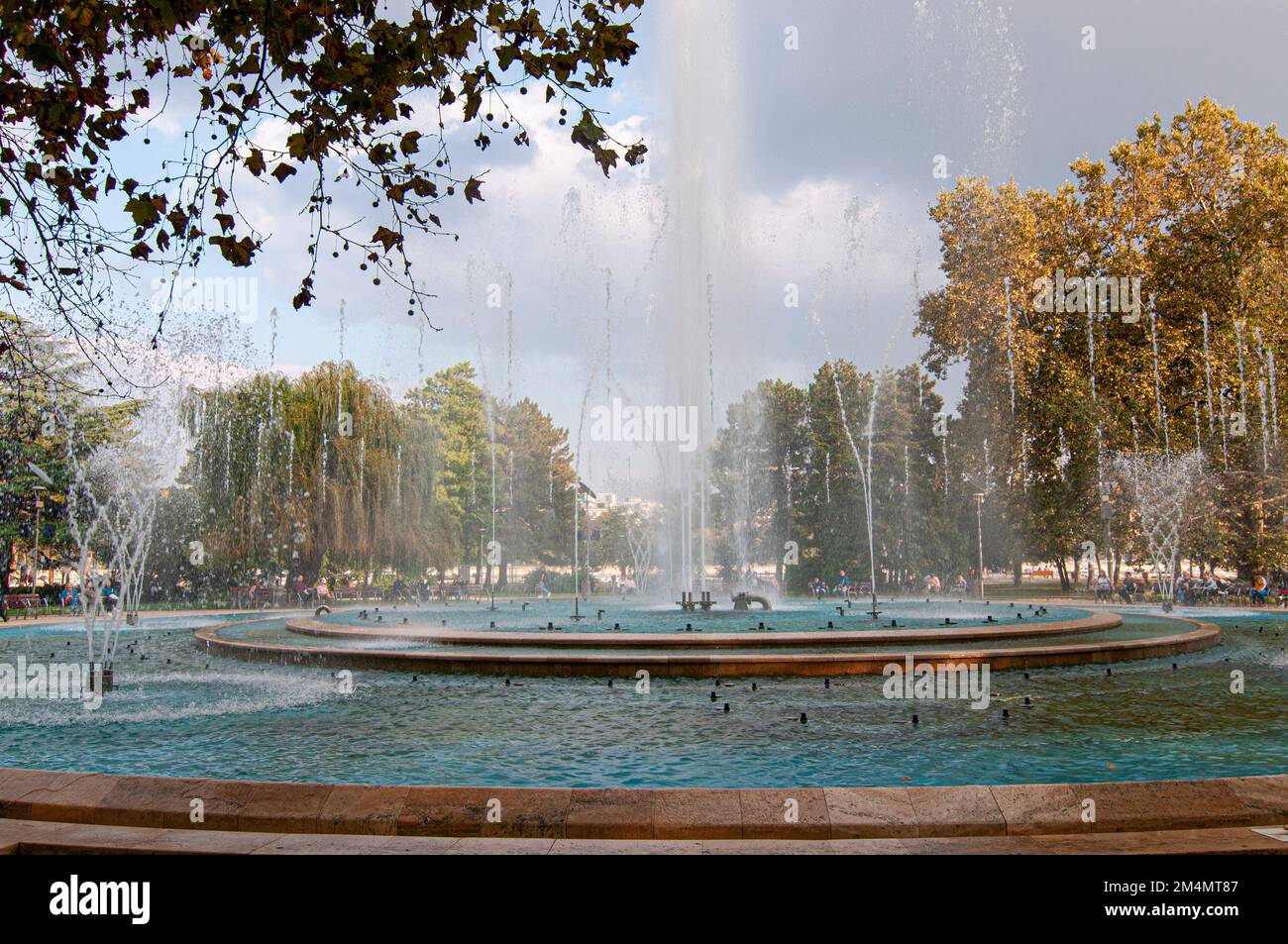 Margaret Island musical Fountain in Budapest, Hungary Stock Photo Alamy