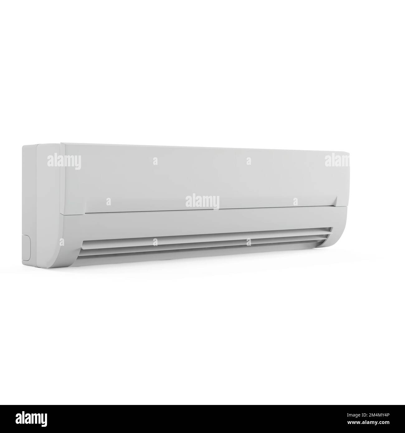 A 3D rendering of an air conditioning device on an isolated background ...