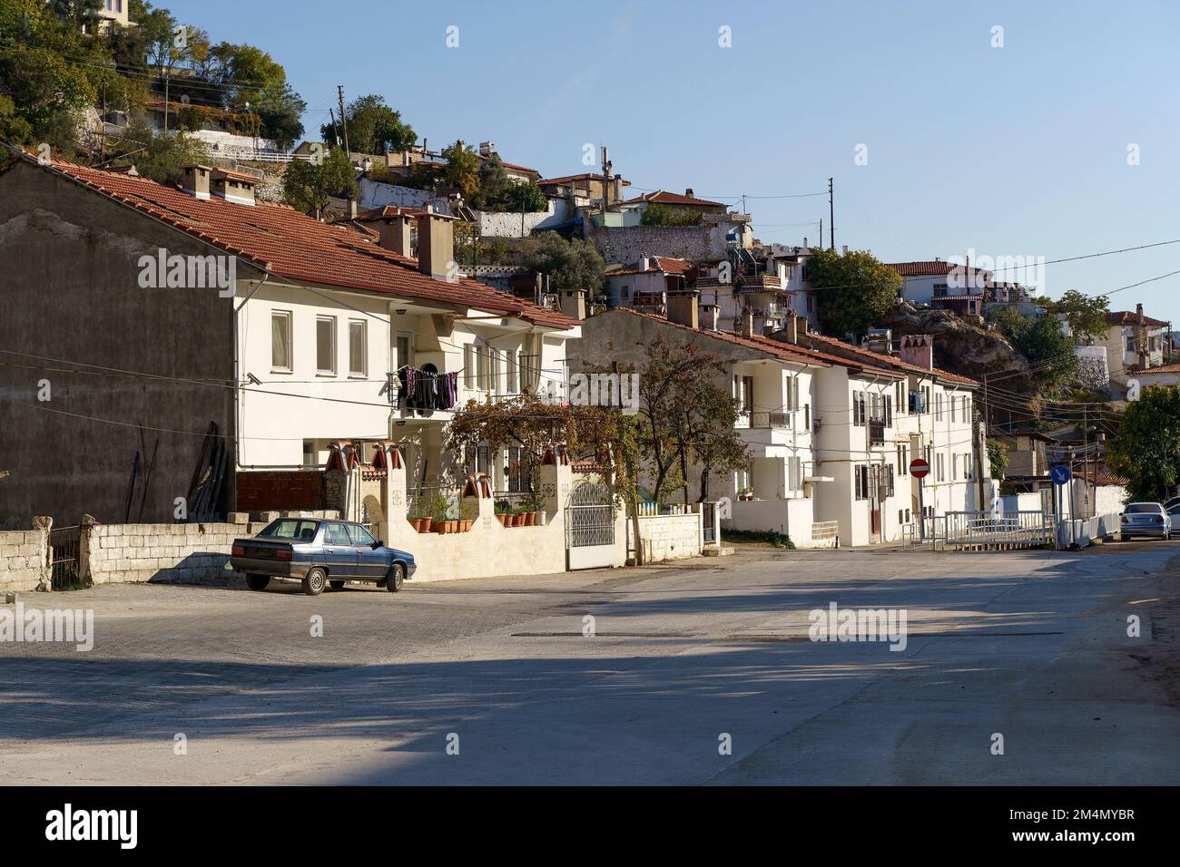 Old city of Mugla. The historical part of the Turkish city, founded by the Greeks. High quality photo Stock Photo