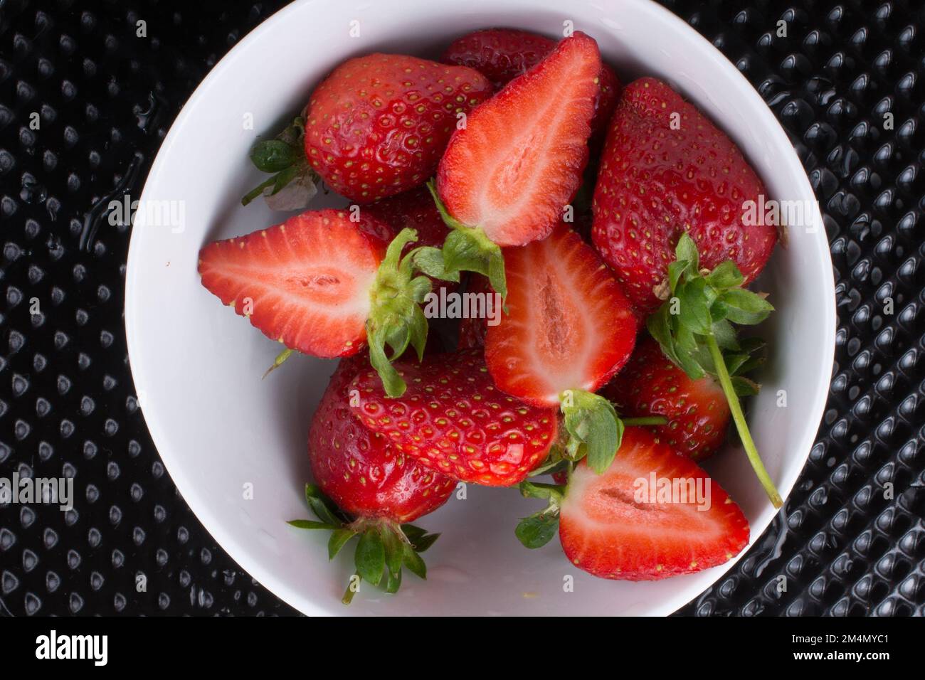 A view of a juicy, sweet and ripe strawberry fruit Stock Photo - Alamy