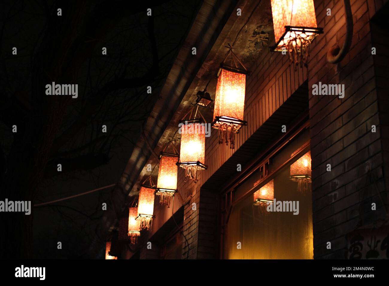 A low angle shot of street lampa Stock Photo