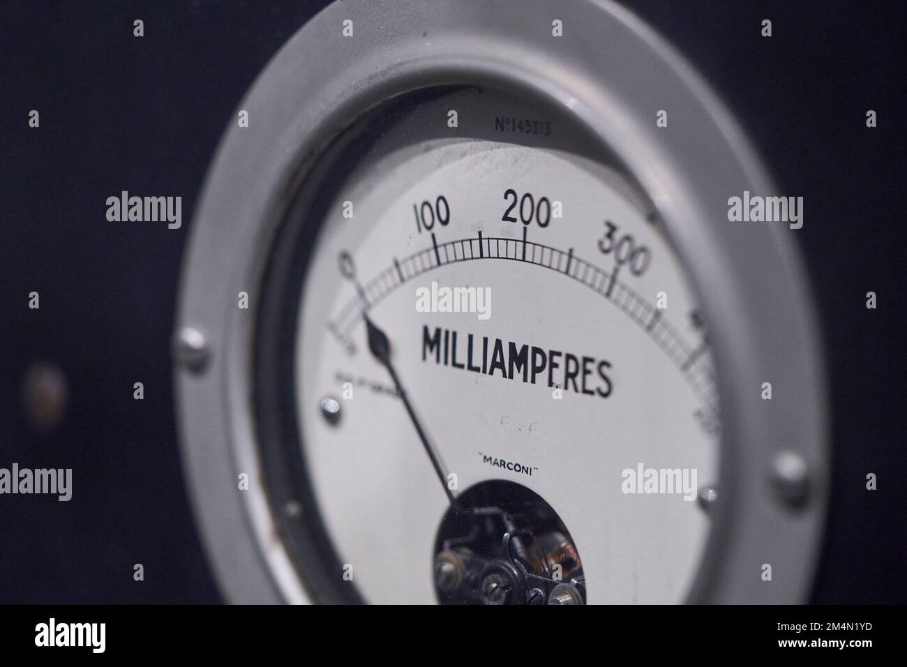 Milliamperes Meter. Old Stock Photo - Alamy