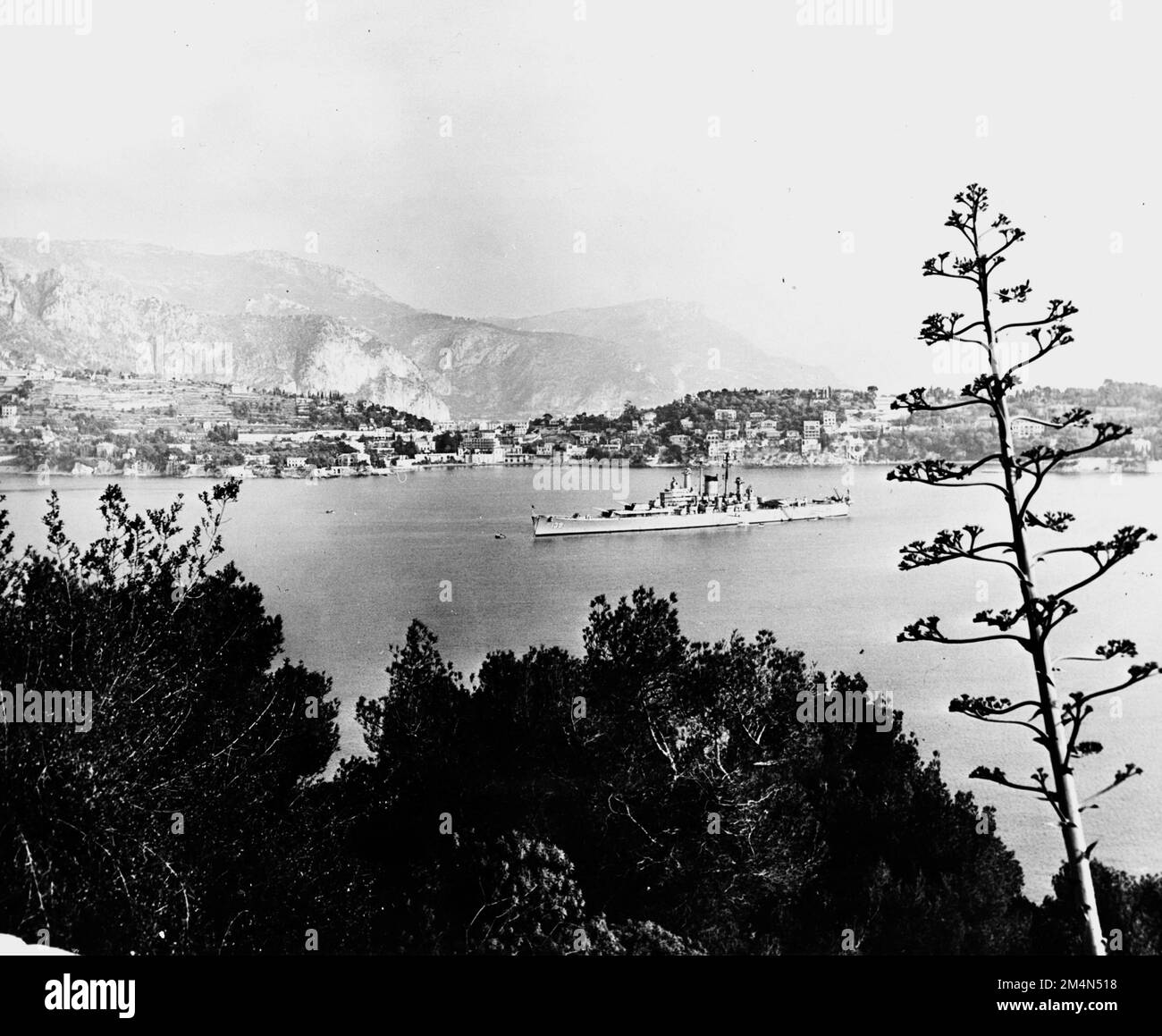 Villefranche, US Navy. Photographs of Marshall Plan Programs, Exhibits, and Personnel Stock Photo