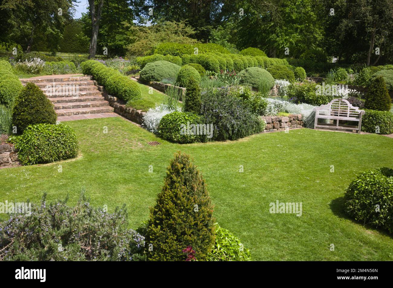 formal garden at West Dean gardens near Chichester West Sussex England