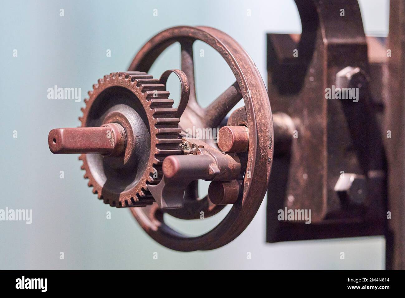Metal Cogs and Gears. Antique. Stock Photo
