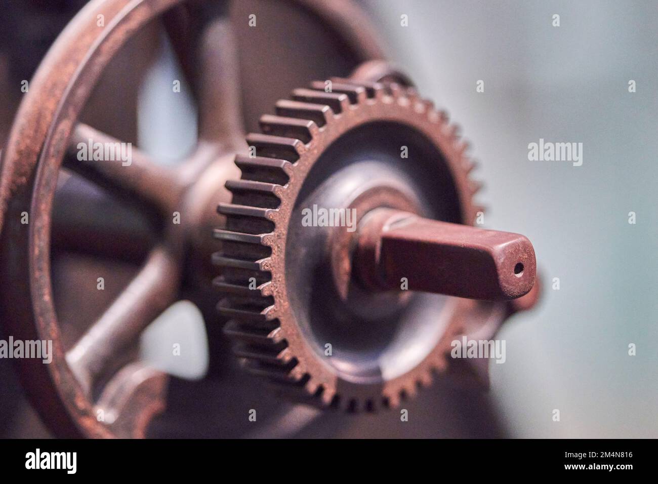 Metal Cogs and Gears. Antique. Stock Photo