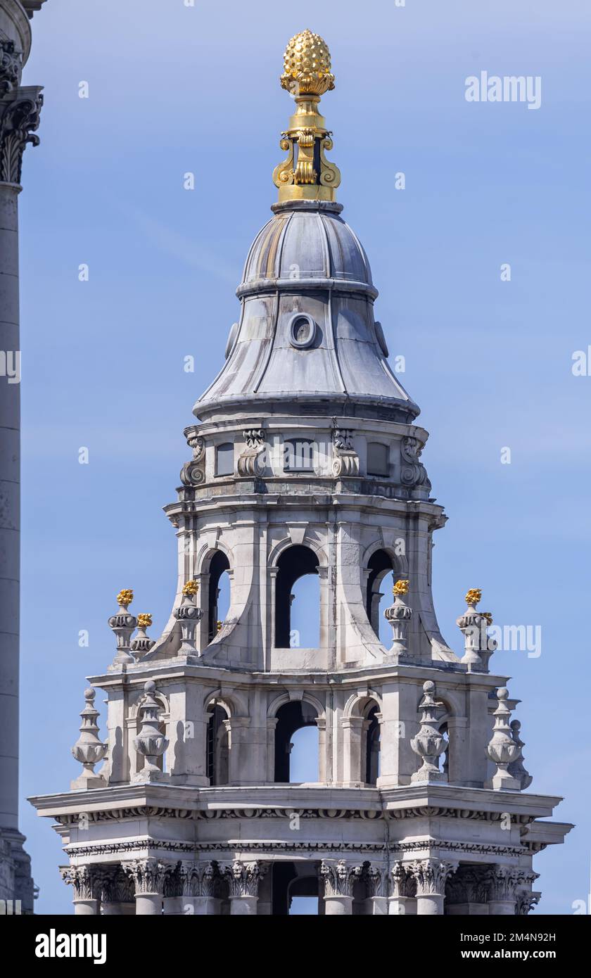 View from One New Change - St Pauls Cathedral - City of London Stock Photo