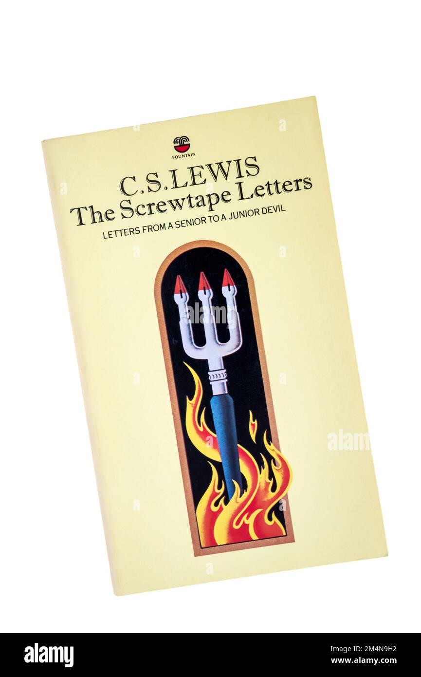 A paperback copy of The Screwtape Letters by C. S. Lewis. First published in 1942. Stock Photo
