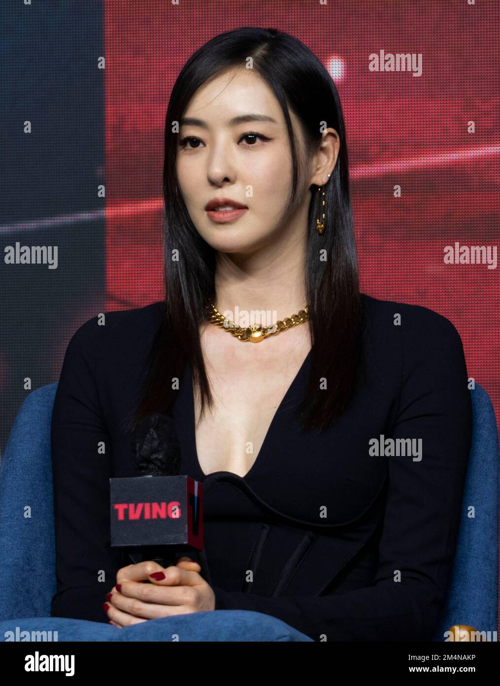 Seoul, South Korea: 22 December 2022 – Actress Lee Da-hee during a press  conference Tving's new series "Island" in Seoul, South Korea on December  22, 2022. The Series tells fantasy exorcism story