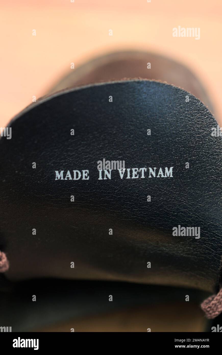 male leather shoes made in Vietnam Stock Photo Alamy