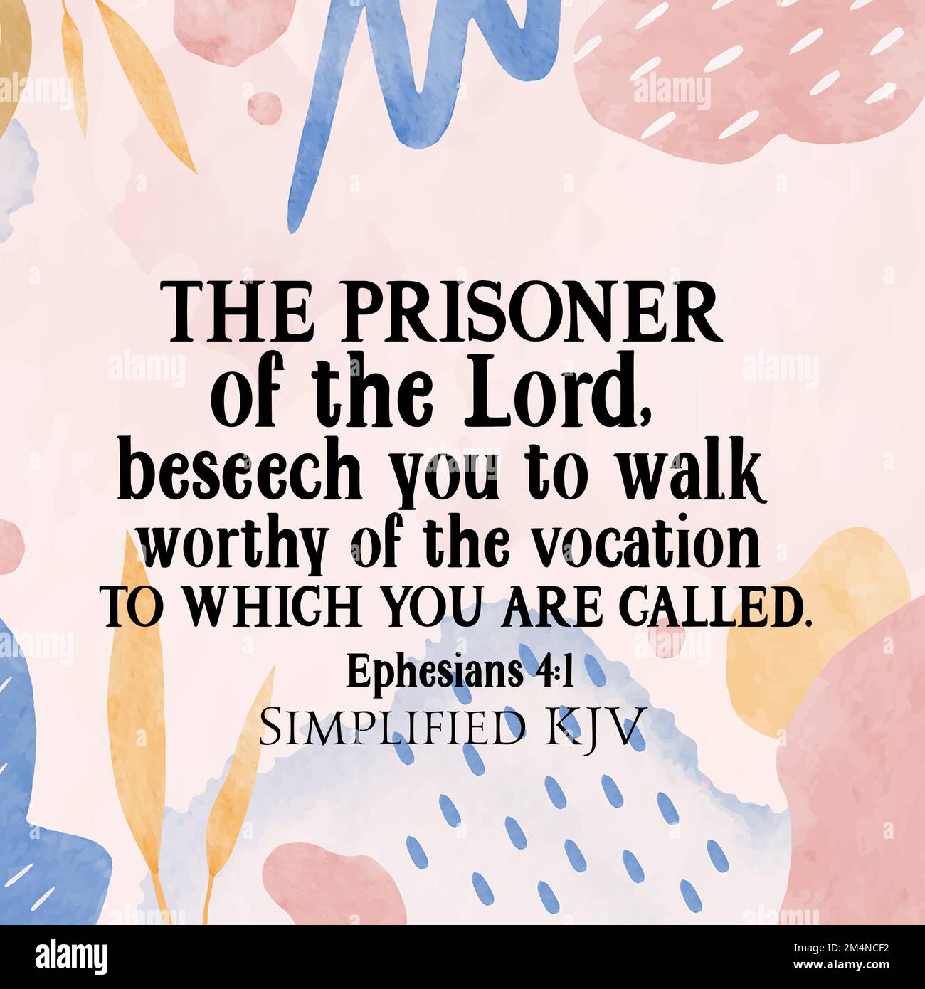 Ephesians 41 The prisoner of the Lord beseech you to walk worthy of