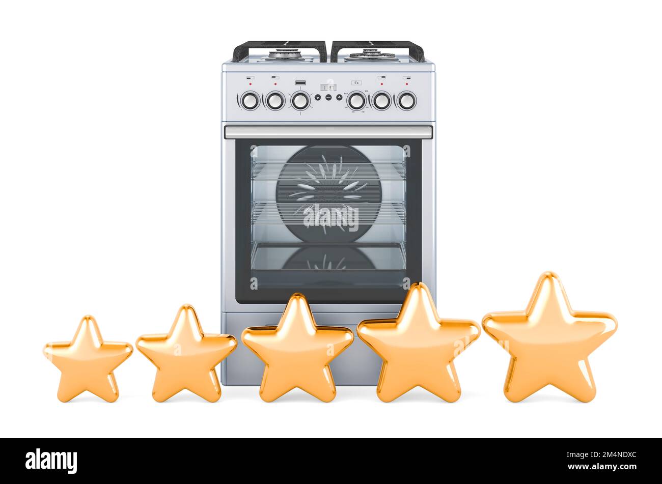 Customer rating of kitchen stove, concept. 3D rendering Stock Photo Alamy