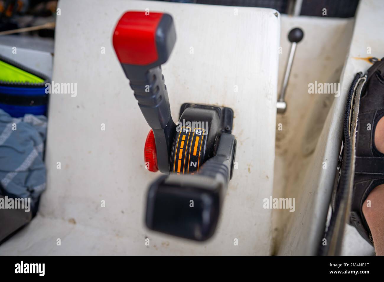 fishing boat cockpit on a lobster fishing in australia Stock Photo Alamy