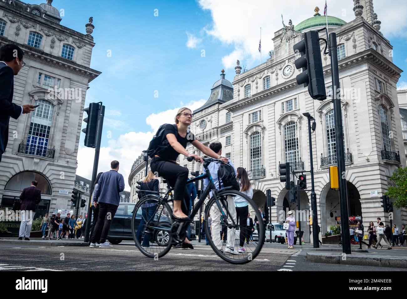 London September 2022 London street scene on Piccadilly Circus Stock