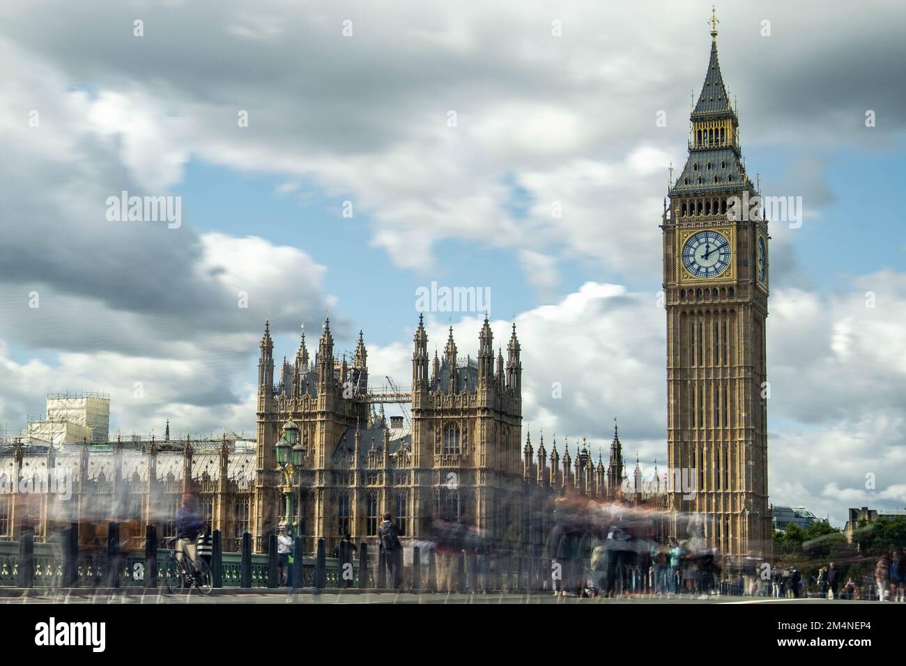 London- September 2022: Houses of Parliament from Westminster Bridge Stock Photo