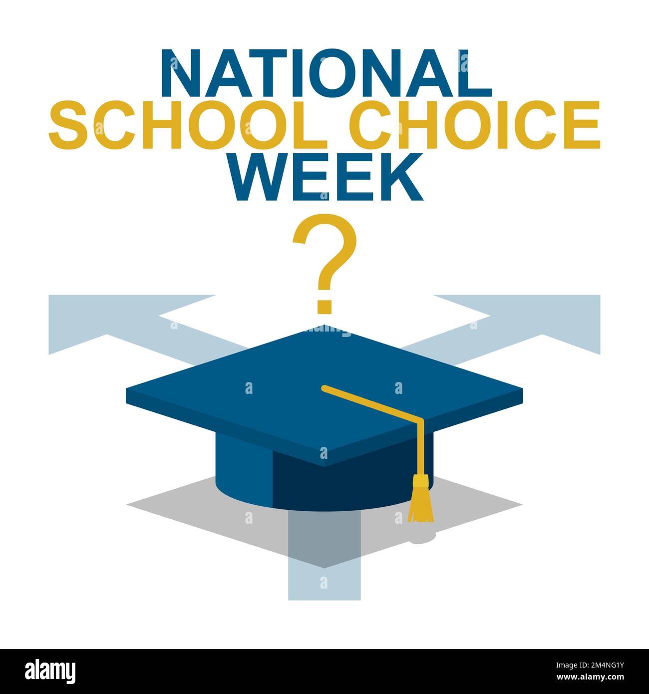 National School Choice Week background. Vector illustration design