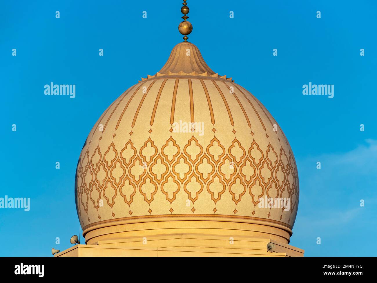 Dome of Islamic mosque, Masjid Uthman ibn Affan, Sur, Oman Stock Photo