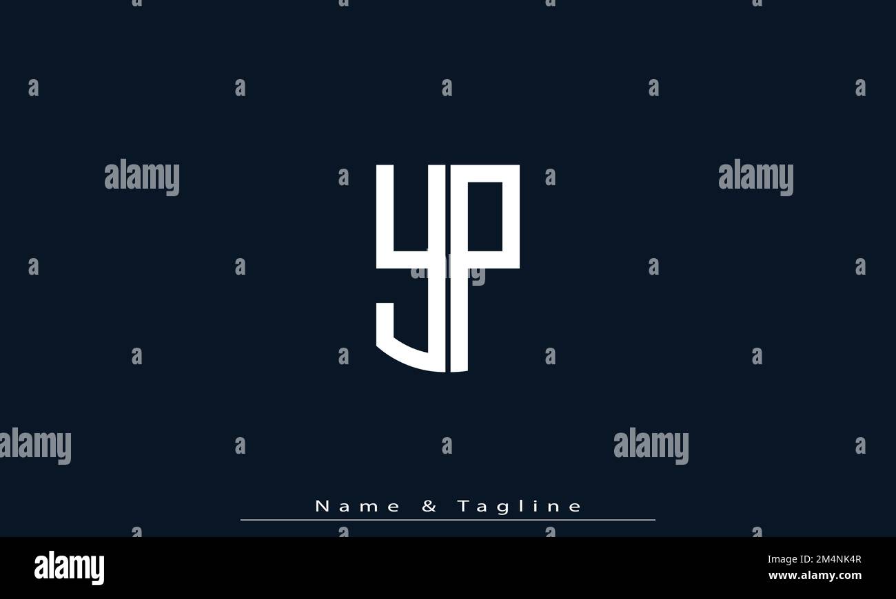 Alphabet letters Initials Monogram logo YP , PY Stock Vector