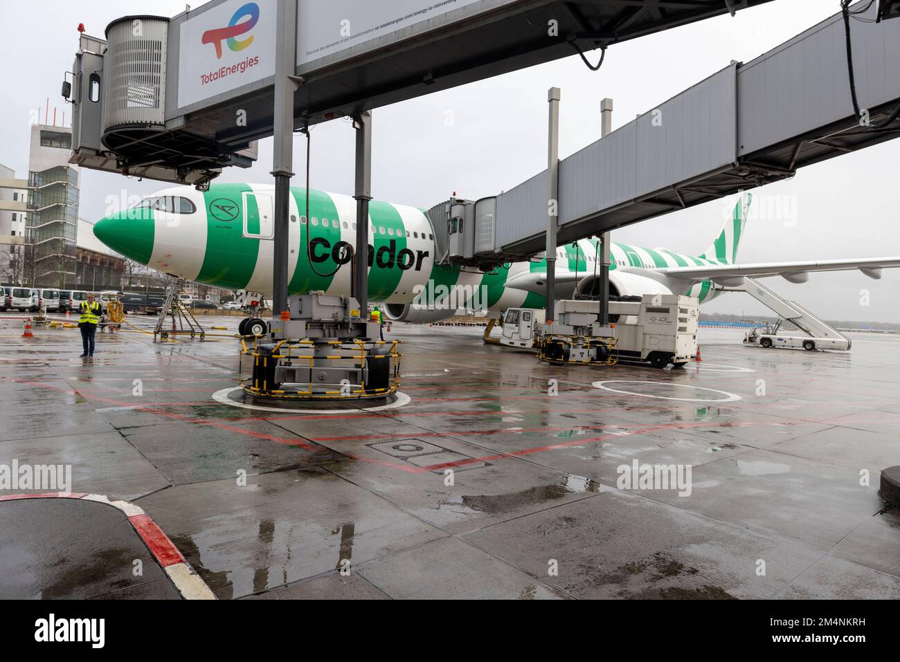 22 December 2022, Hessen, Frankfurt/Main Condor's new aircraft, the