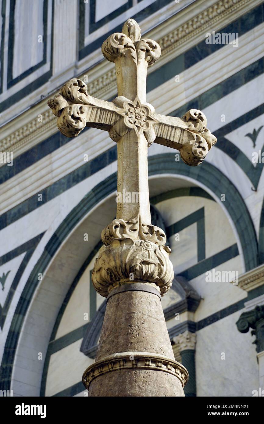 Colonna di San Zanobi, Column of Saint Zanobi, Firenze, Florence, Tuscany, Toscana, Italy, Europe Stock Photo