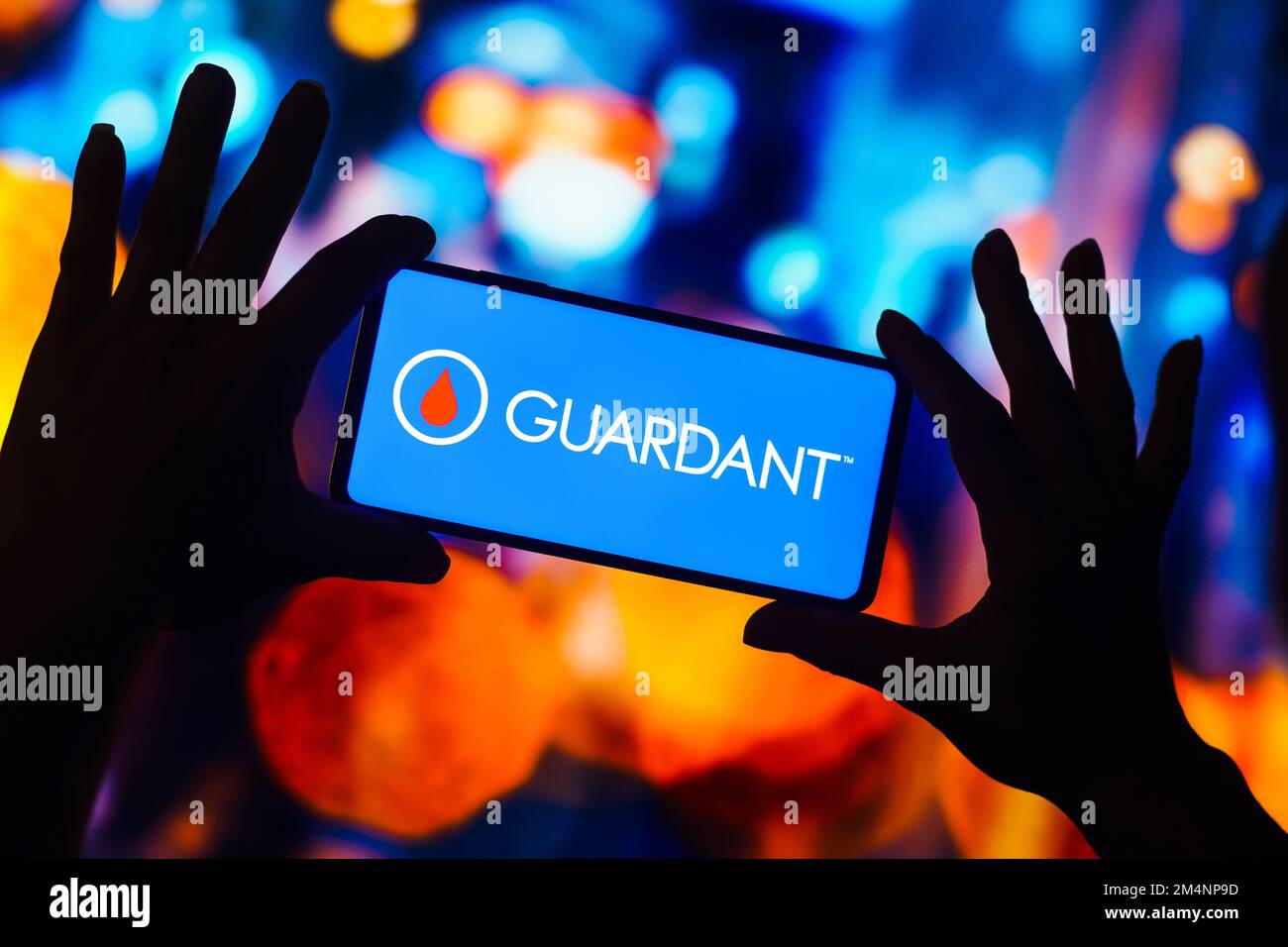 In this photo illustration, the Guardant Health logo is displayed on a  smartphone mobile screen. (Photo by Rafael Henrique / SOPA Images/Sipa USA  Stock Photo - Alamy