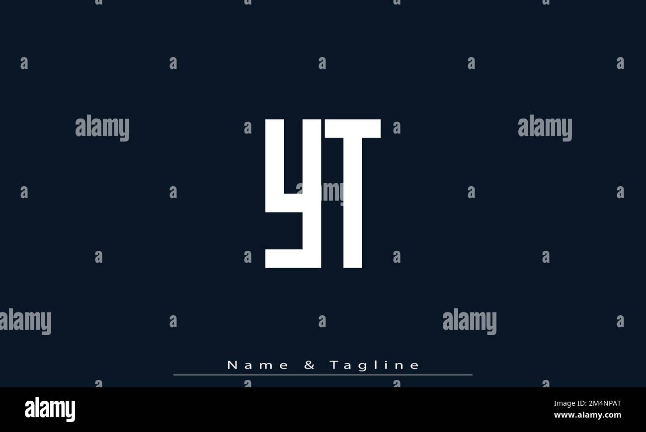 Alphabet letters Initials Monogram logo YT , TY Stock Vector Image ...