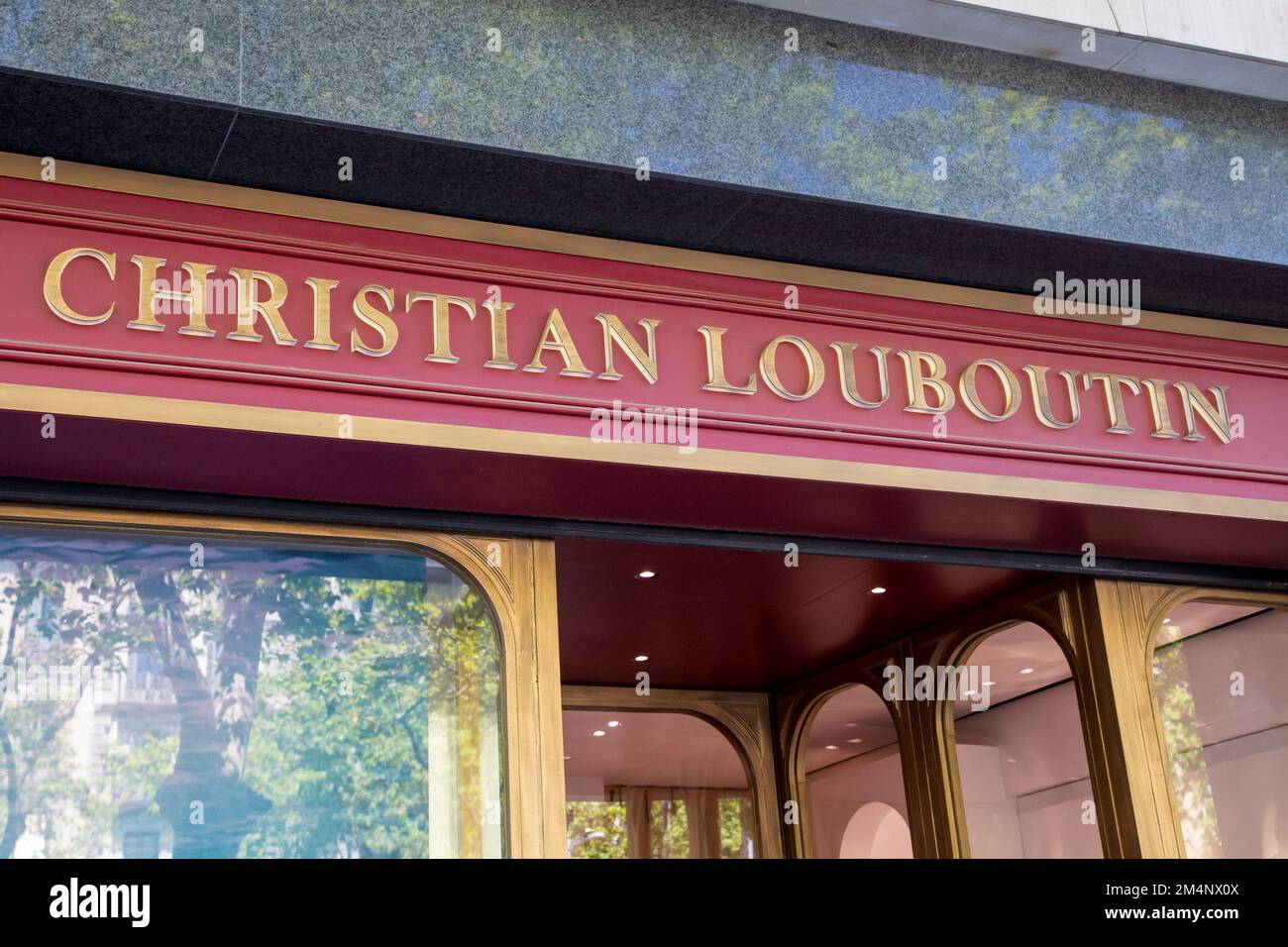 Christian Louboutin store in Barcelona, Spain Stock Photo