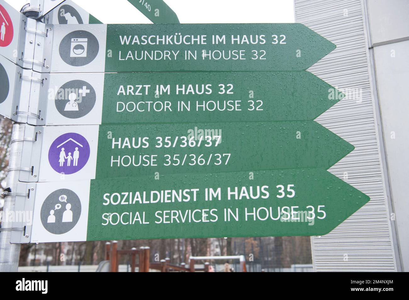 Berlin, Germany. 22nd Dec, 2022. Signs are seen on the grounds of the ...