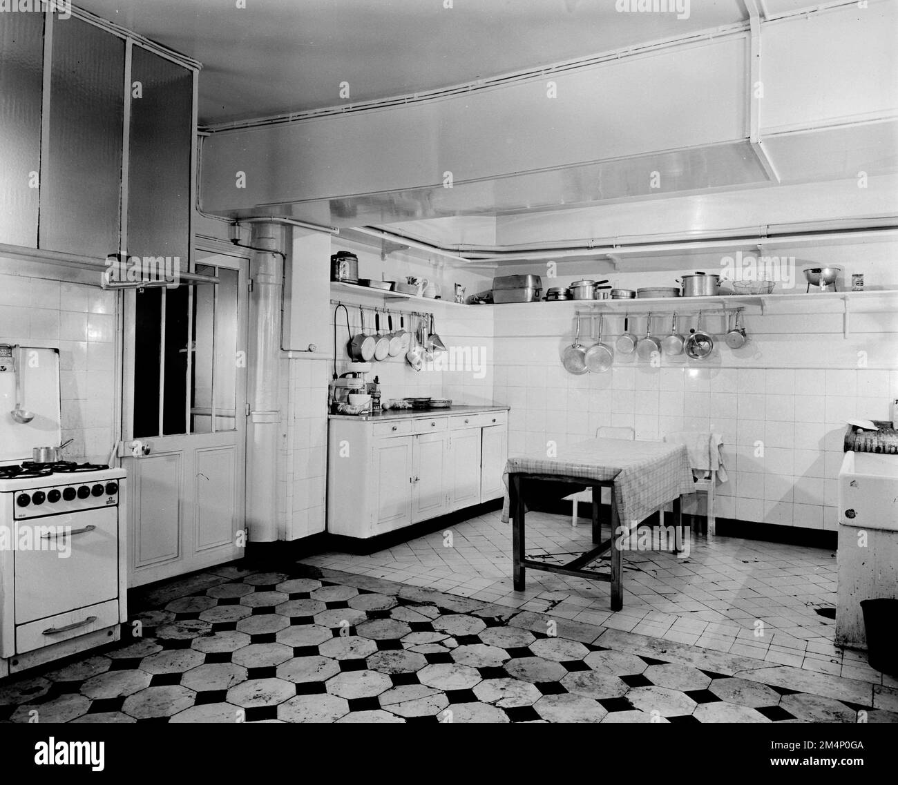 Paris Apartment of Luke W. Finlay. Photographs of Marshall Plan Programs, Exhibits, and Personnel Stock Photo