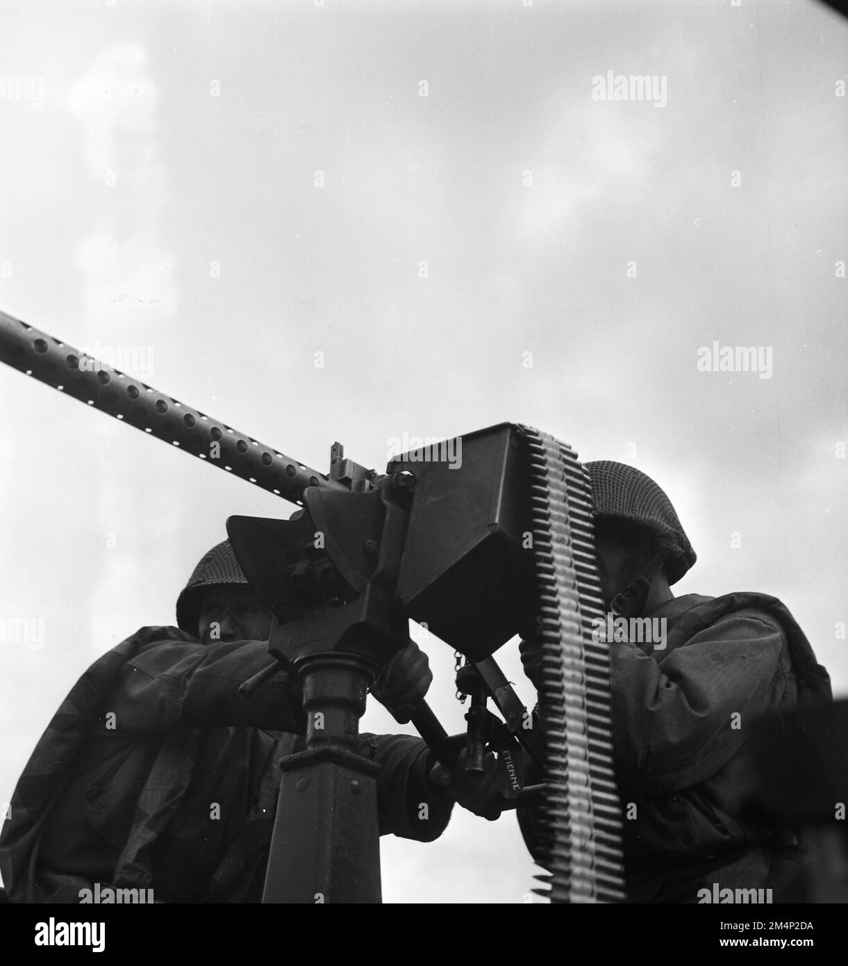 French Army - Training Recruits. Photographs of Marshall Plan Programs, Exhibits, and Personnel Stock Photo