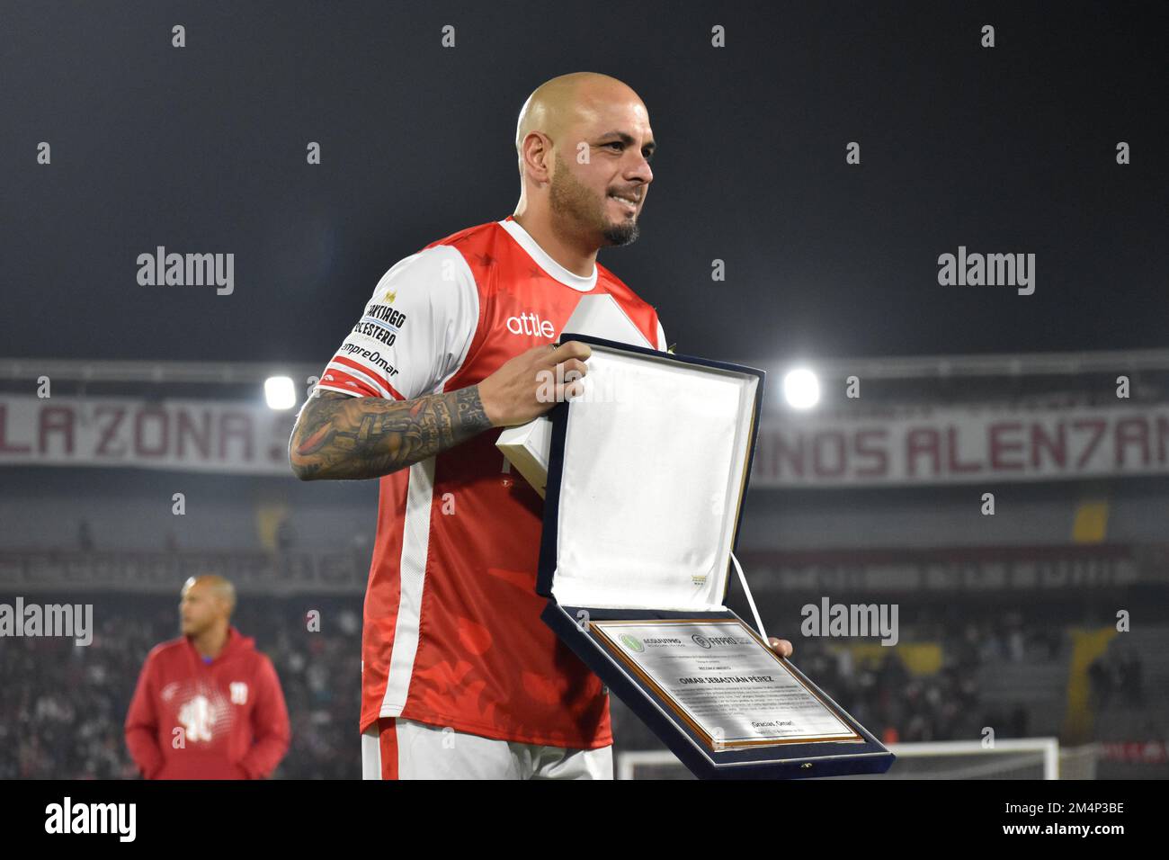 Colombia's leage team Santa Fe farewells Argentinian soccer player Omar