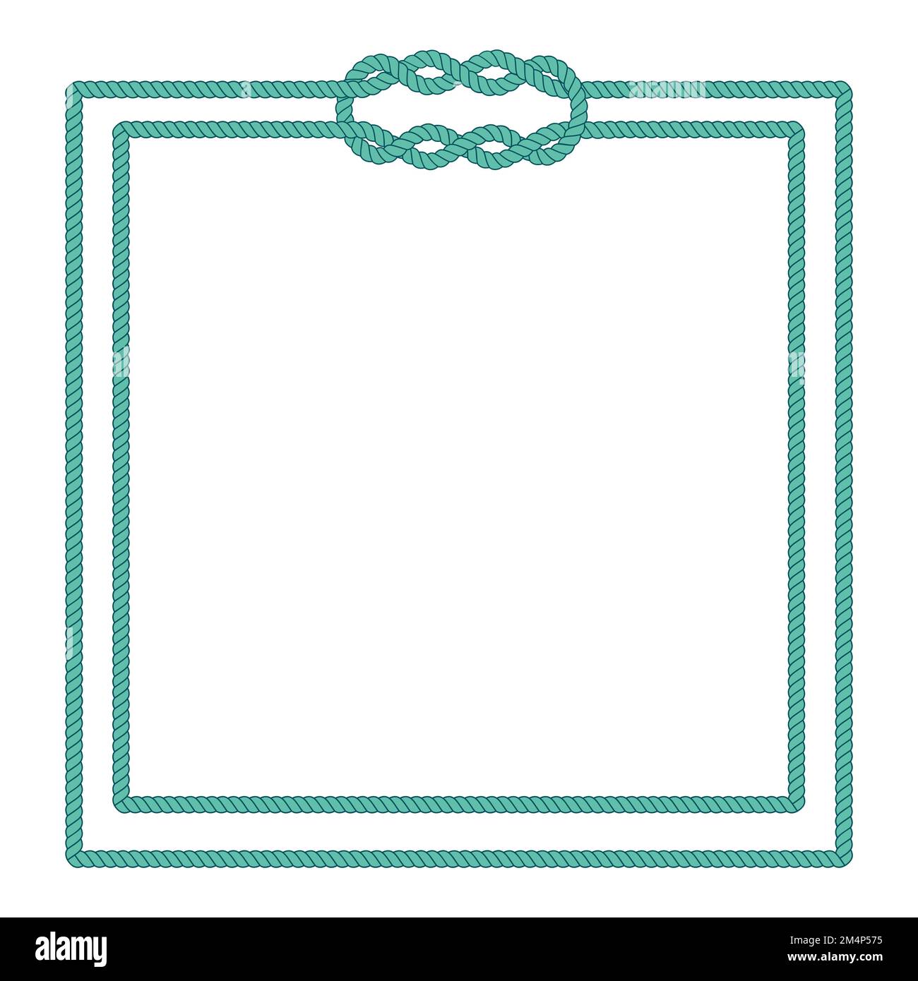 Sailor rope knot picture frame Stock Vector Image & Art Alamy
