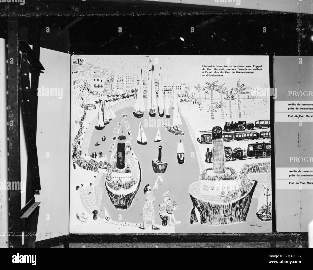 Marshall Plan Aid to French Tourism Shown at Paris Exhibition