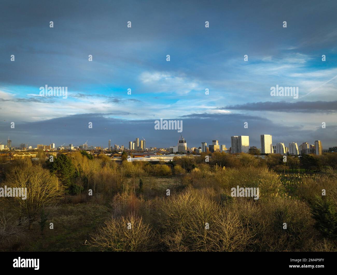 Aerial View of Manchester Stock Photo - Alamy