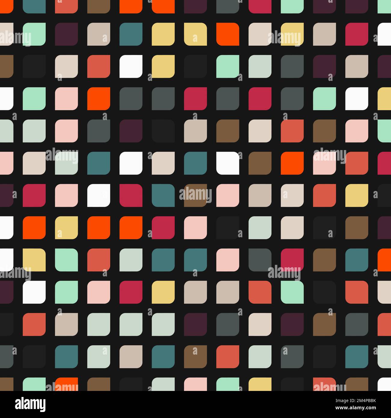 2 Color Checked Pattern Color checkered squares background generative pattern illustration ...
