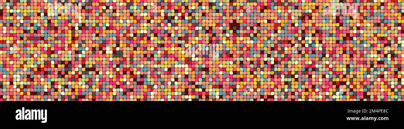 Color checkered squares background generative pattern illustration Stock Vector