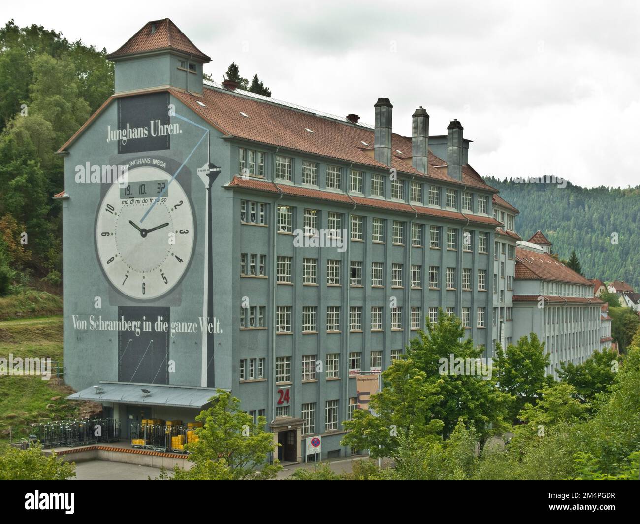 Junghans watch factory, Schramberg, Black Forest, Germany Stock Photo