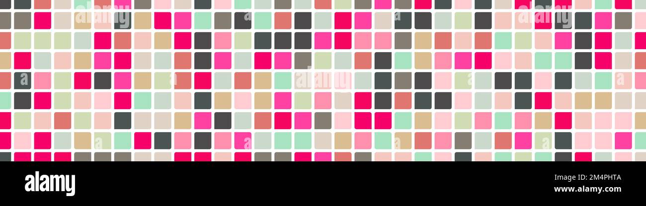 Color checkered squares background generative pattern illustration Stock Vector