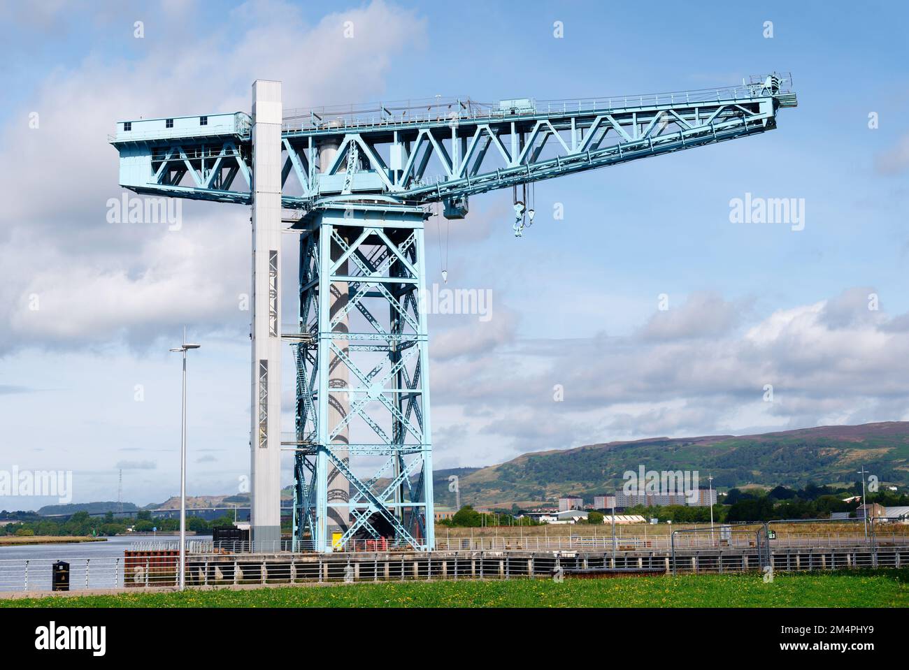Titan tower crane in Clydebank Glasgow Scotland Stock Photo
