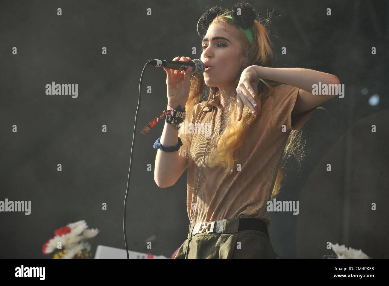 Austin City Limits - Grimes in concert Stock Photo