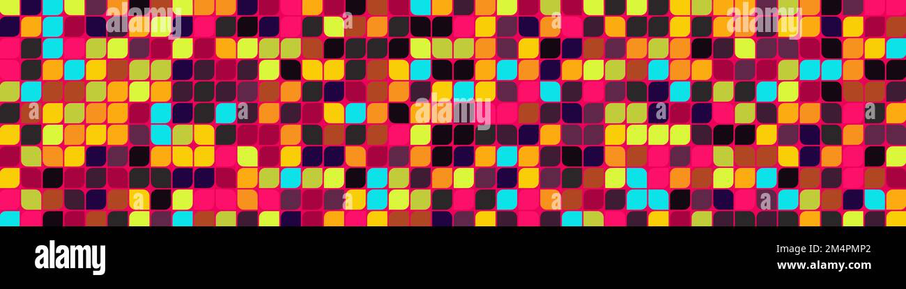 Color checkered squares background generative pattern illustration Stock Vector