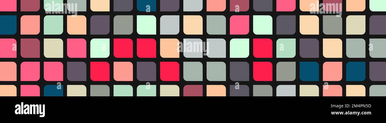 Color checkered squares background generative pattern illustration Stock Vector