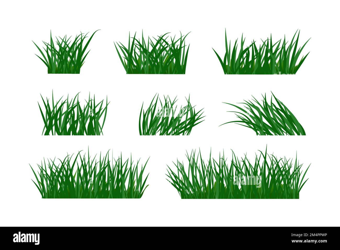 Bunch green weed grass Stock Vector Images - Alamy