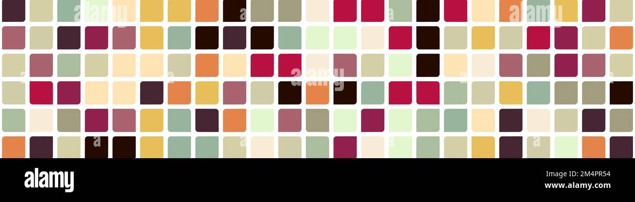 Color checkered squares background generative pattern illustration Stock Vector
