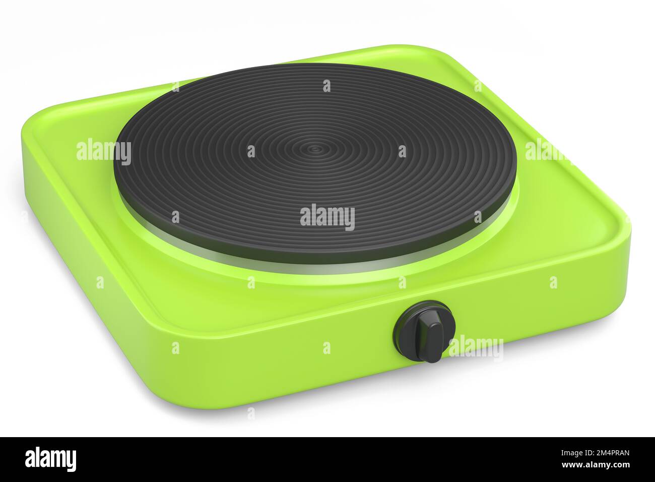 Portable camping electric stove isolated on white background. 3d render