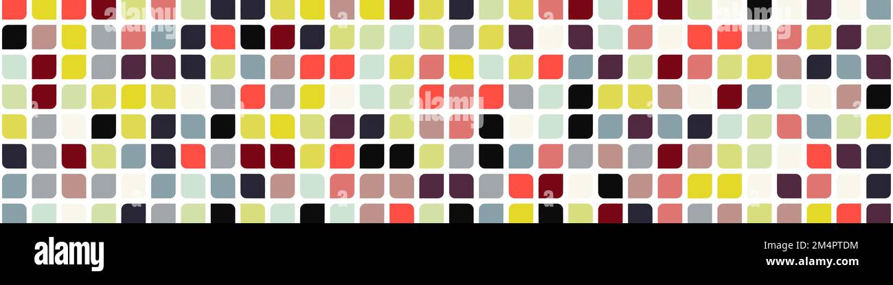 Color checkered squares background generative pattern illustration Stock Vector