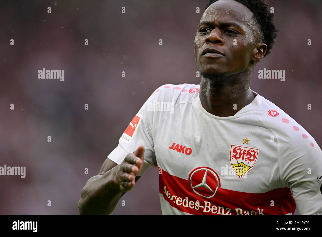 Naouirou Ahamada VfB Stuttgart (32), goal celebration, Mercedes-Benz