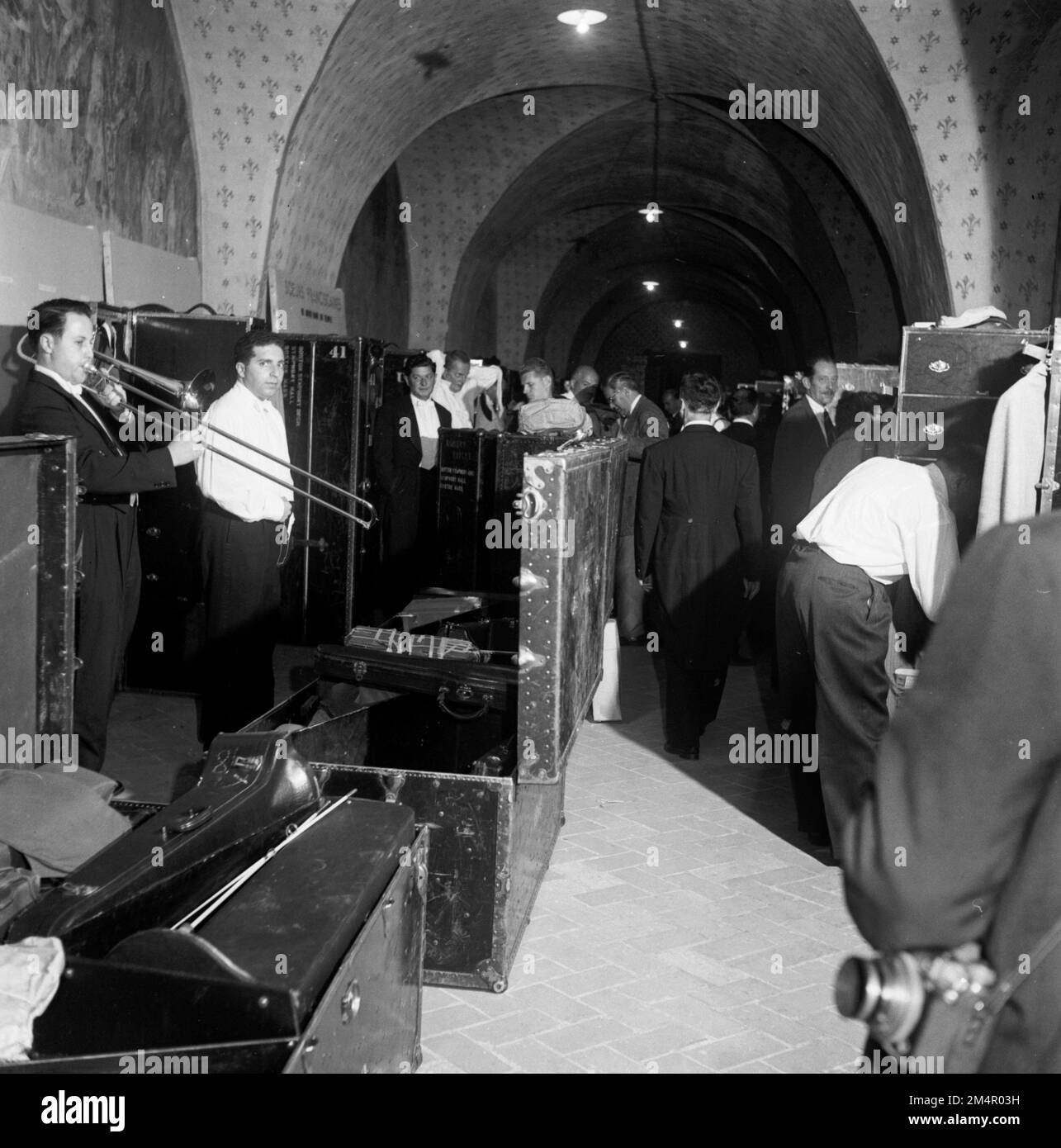 Boston Symphony Orchestra, Chartres. Photographs of Marshall Plan